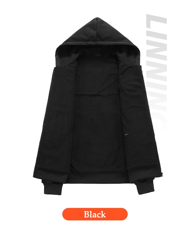 Heated Zip-Up Fleece Hoodie