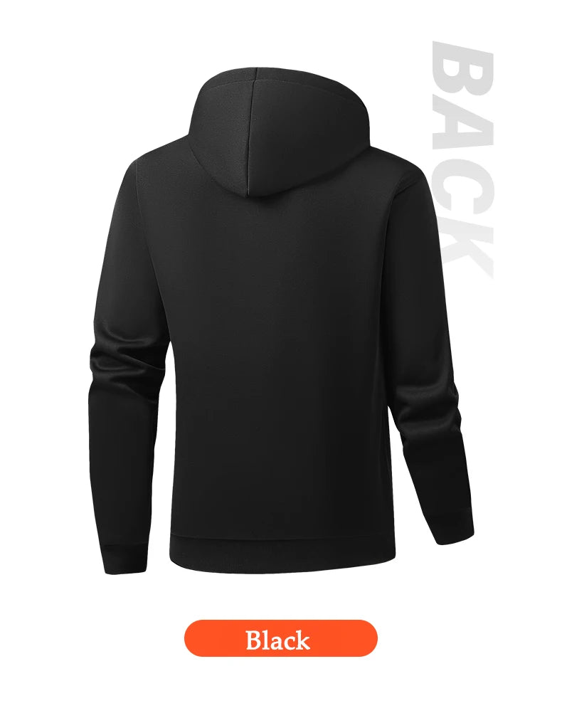 Heated Zip-Up Fleece Hoodie