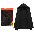 Heated Zip-Up Fleece Hoodie